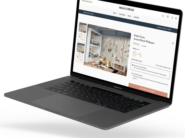 Free website design mockup for a small local business