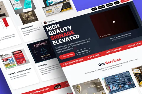 Website built for a local service business
